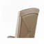 Chaise d'appoint en cuir capitonné Lanyjah