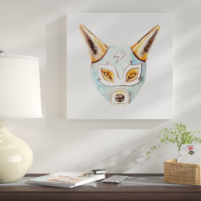 « andrew fox, », impression sur toile, H 18 po x l 18 po x P 1,5 po, Pas de tapis, Toile tendue