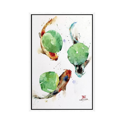 Koi And Lily Pads by Dean Crouser - Print on Canvas