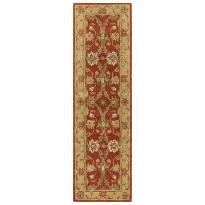 Dunbar Hand Tufted Wool/Cotton/Latex Oriental Rug in Gold/Rust