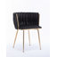 Chaise de salle à manger en velours avec pieds Design