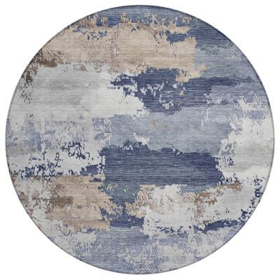 Machine Washable Indoor/Outdoor Kesler ACN2372 Abstract Rug