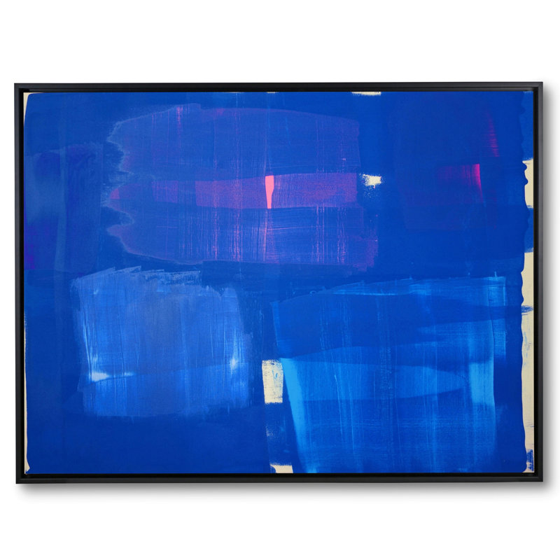 Sans titre 1705 par Drew Gaffney, Toile avec cadre noir, H 20 po x l 26 po x P 2 po, Pas de tapis