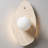 Organic Travertine Plug-In Wall Light