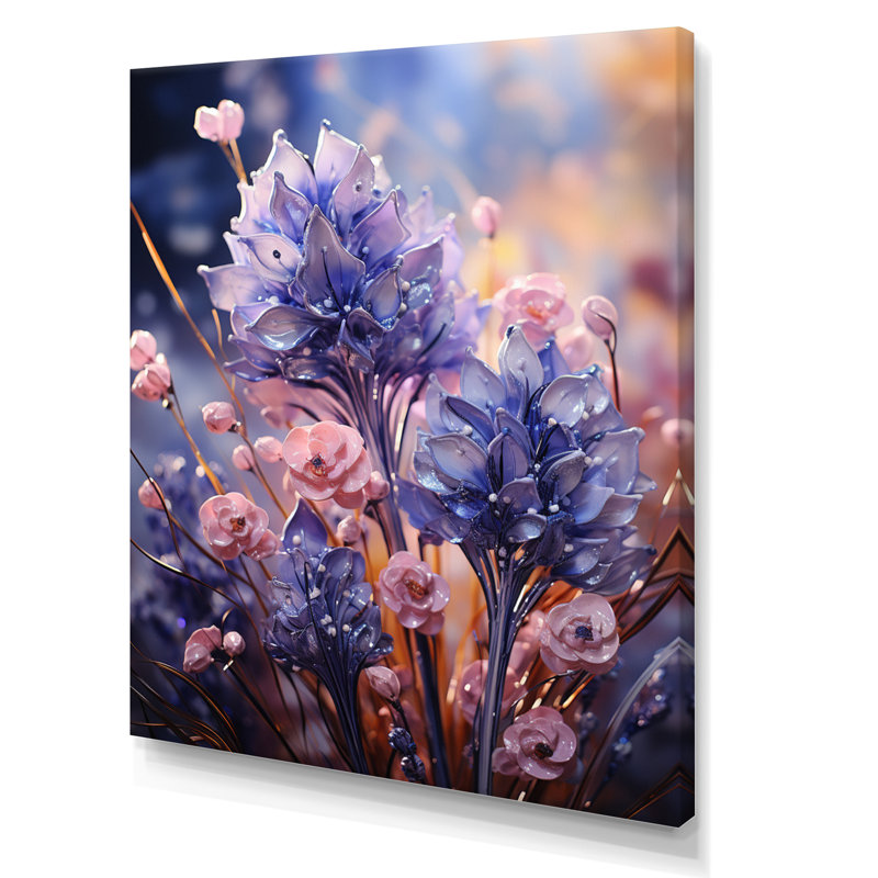 «Meadow Lavender Bliss I», impressions sur toile florales et botaniques, Toile tendue, H 32 po x l 24 po x P 1 po