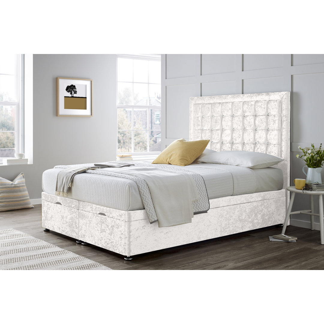 Covington Florence End Lift Ottoman Bed With 54-Inch Floorstanding Headboard