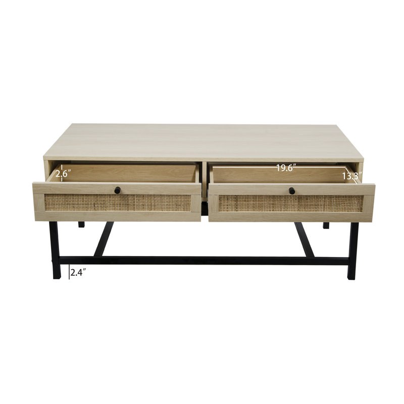 Table basse 2 tiroirs Jefcoat