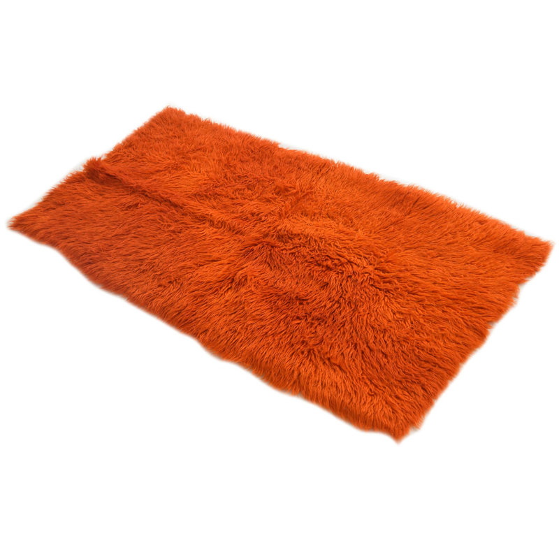 4 Ft Rectangle Pinson Orange Rug