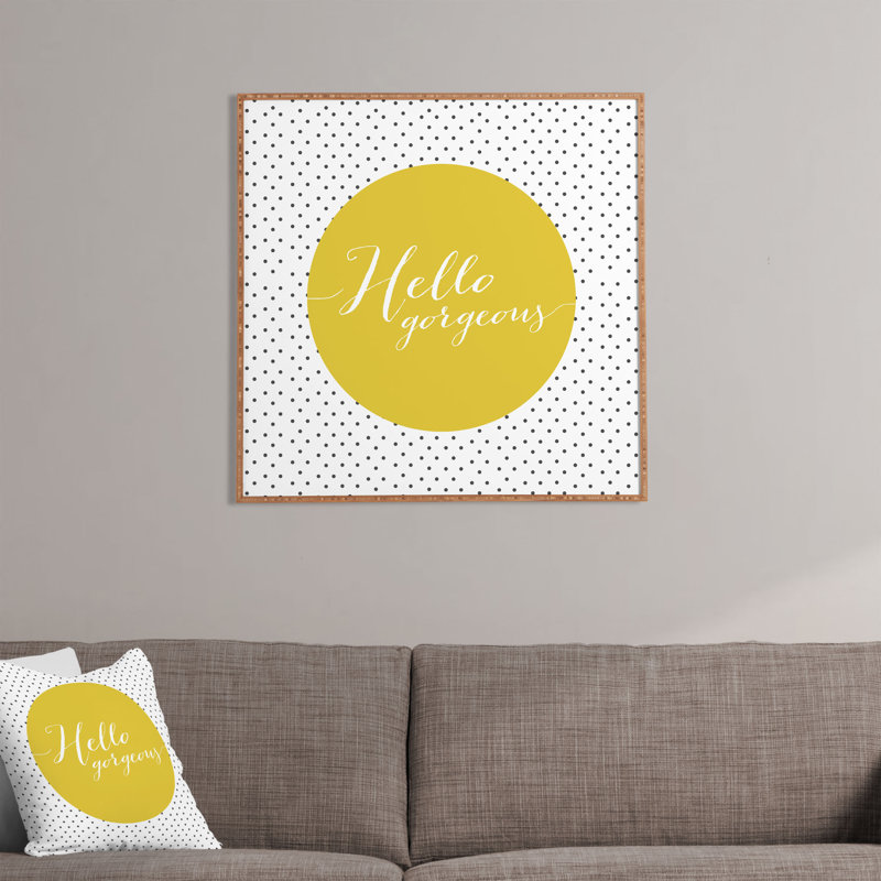 « hello superbe », impression encadrée