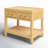 Pilla 2 Drawer Solid Wood and Rattan 25.2" Nightstand