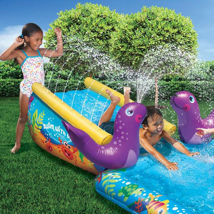 Water Slide Splash Inflatable Banzai Hydro Blast Water Park Giant