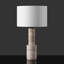 Lampe de table en travertin Khalid