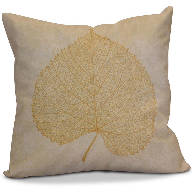 Housse de coussin d'extérieur carré, H 18 po x l 18 po x P 2 po, Or