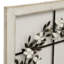 Décoration murale florale en bois avec couronne florale