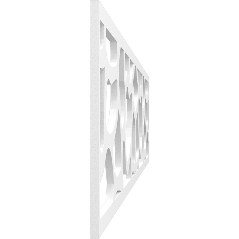 46 3/4"W x 10"H x 3/8"T Rochester Fretwork Moulding, Architectural Grade PVC, 10" H x 46.75" W x 0.38" D