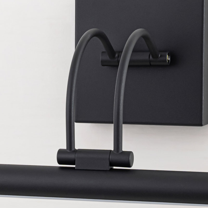 Lampe pour tableau 23,6 po DEL mat noir câblé à intensité variable, Noir mat