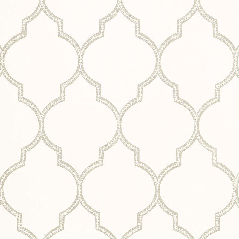 Algiers Embroidery Fabric, White/Off-White/Beige