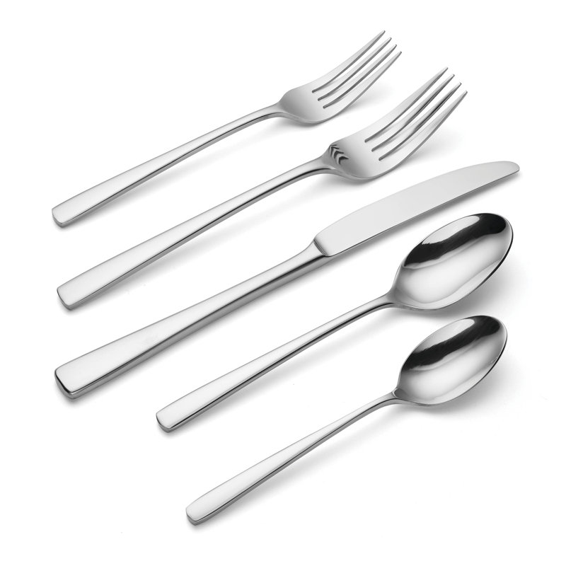 Oneida Oneida Doublet 20 Piece Everyday Flatware Set, Service For 4