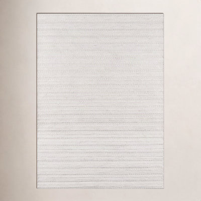 Kells Ivory Hand-Woven Geometric Jute Rug