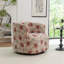Fauteuil demi-tonneau pivotant rembourré Bryonie