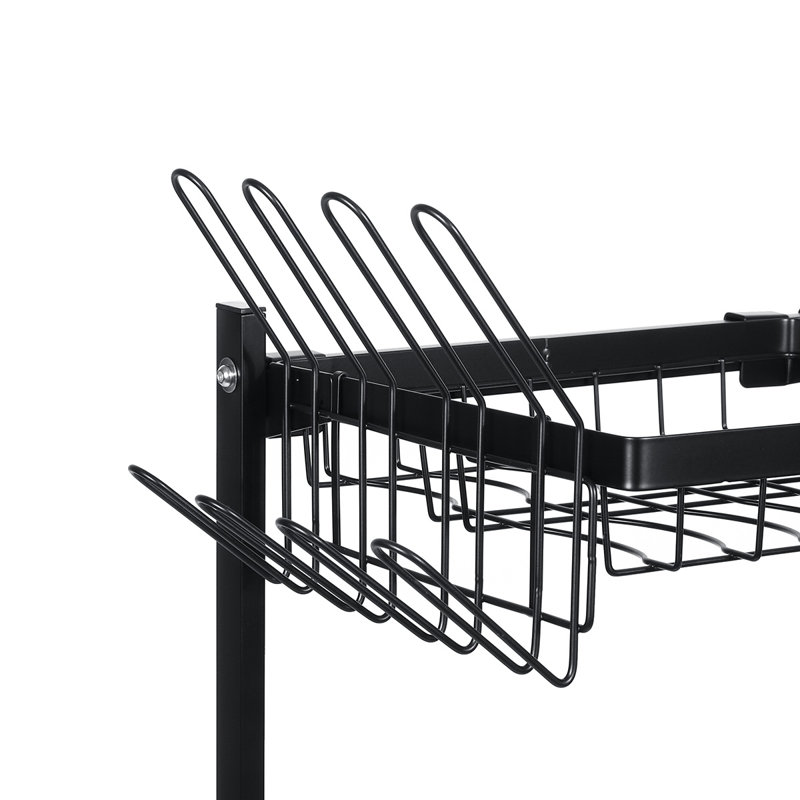 Égouttoir à vaisselle à 2 niveaux en acier inoxydable, H 20,5 po x l 25,6 po x P 12,6 po