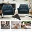 Fauteuil Johan avec dossier capitonné-69989035