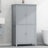 Elegant Bathroom Floor Storage Cabinet, Bathroom Storage Unit, Freestanding Cabinet With 4 Doors, Adjustable Shelves, Adaptable Shelves, Grey-1094793755