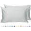 Ensemble de taies d'oreiller Tournesol Luxueuses en satin de coton 100 % argenté, ajusté parfait-122611592-122611594