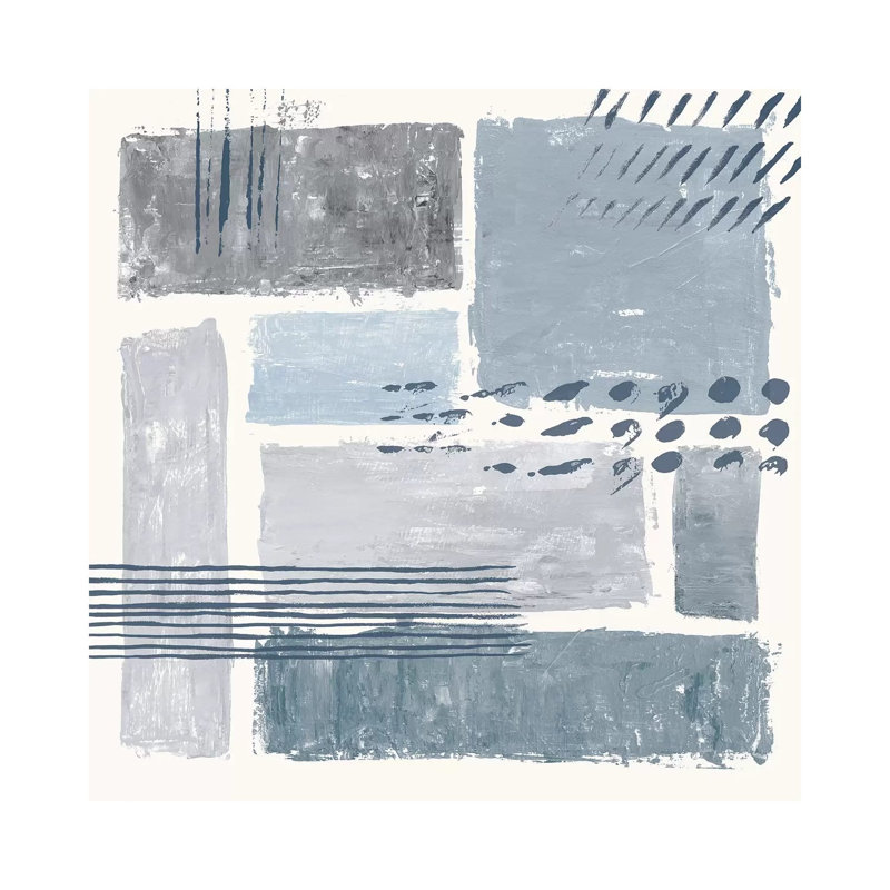 Between The Lines III by Sarah Adams - Wrapped Canvas Painting, 30.48 cm H x 30.48 cm W