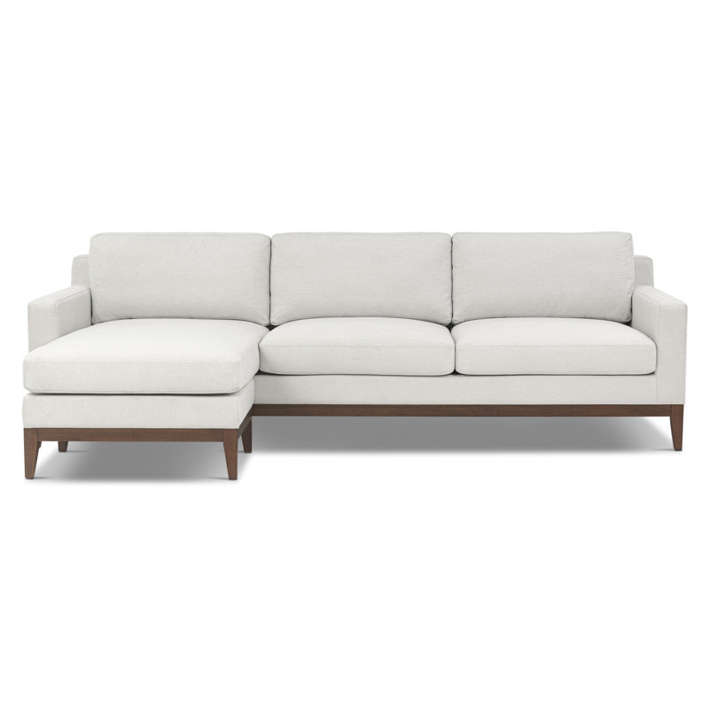 Canapé modulaire à méridienne réversible en tissu 105,5 po Zyon