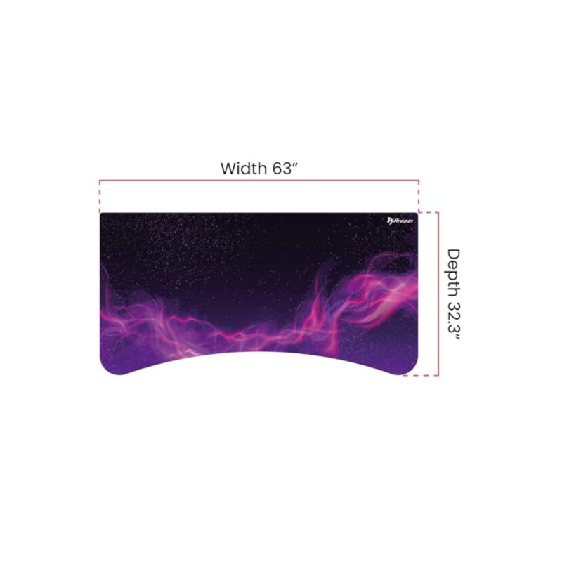 Arena Full-surface, Interchangeable, Water-resistant, And Washable Mouse Pad With Stitched Edges - Purple Galaxy, Pink