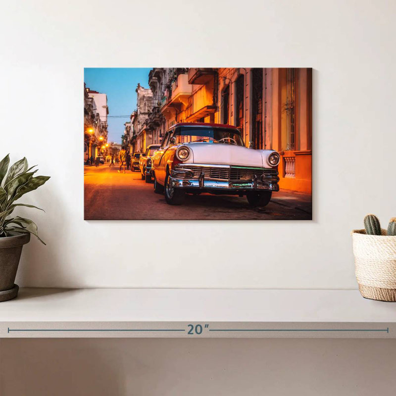 Voitures cubaines Mehar Vintage, H 8 po x l 12 po