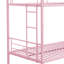 Lit superposé simple au-dessus de métal Pink
