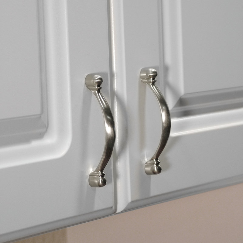 Conquest Kitchen Cabinet Handles, Solid Core Drawer Pulls for Cabinet Doors, 3", Satin Nickel