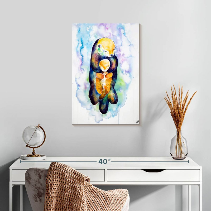 Brampt Dream On Otters, 24" H x 16" W