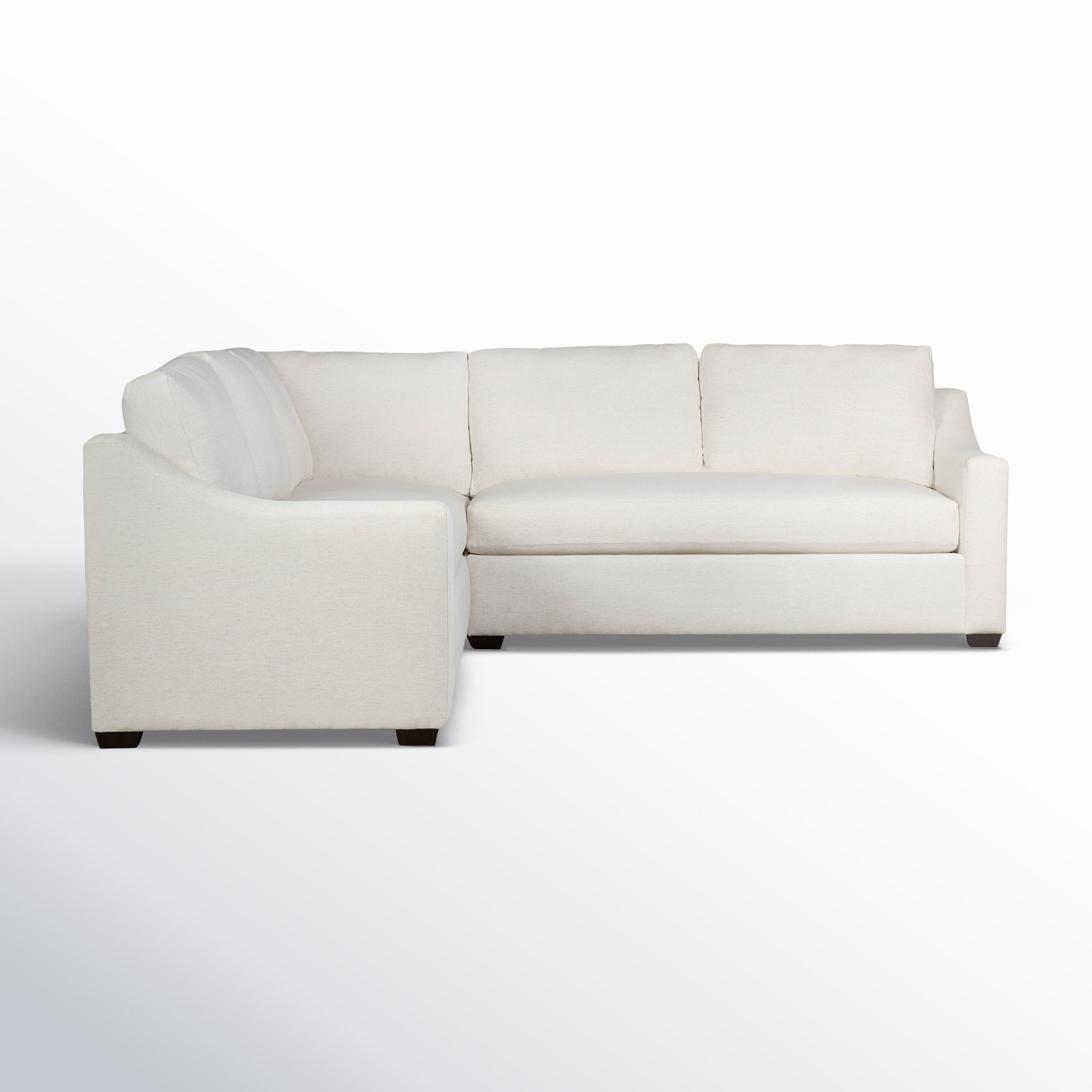 Cranbrook Upholstered L-Sectional, Nomad Snow Crypton® Chenille