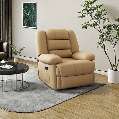 Fauteuil inclinable ergonomique en cuir