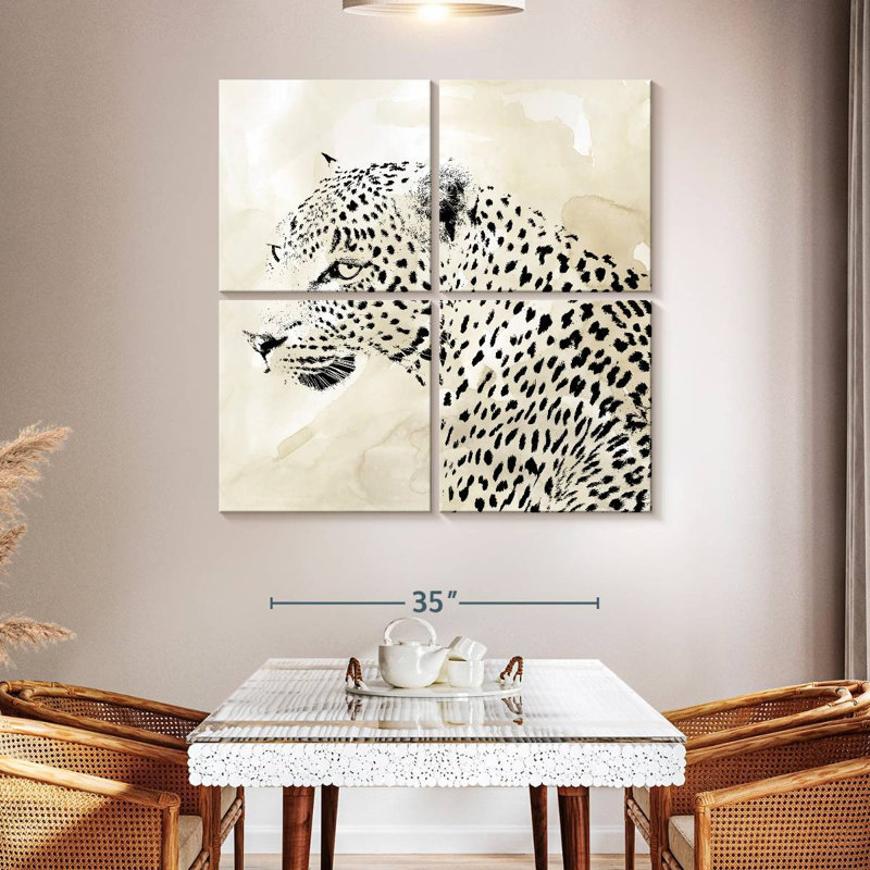 Brampt Leopard Spots III, 45" H x 45" W