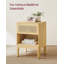 Aljoscha 45cm W Manufactured Wood Bedside Table