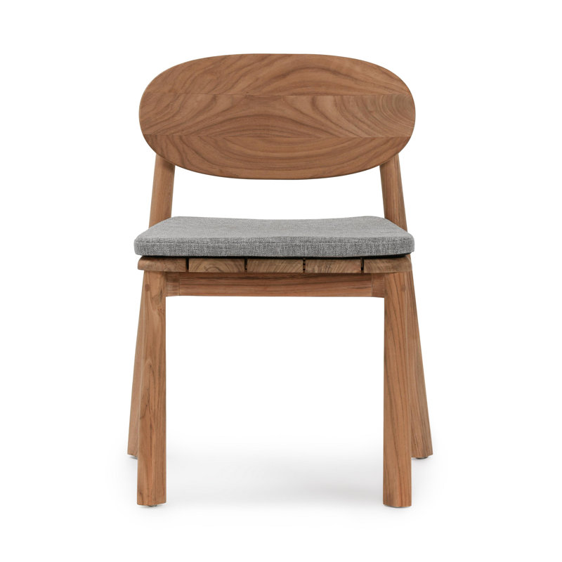 Aston Solid Wood Side Chair in Brown