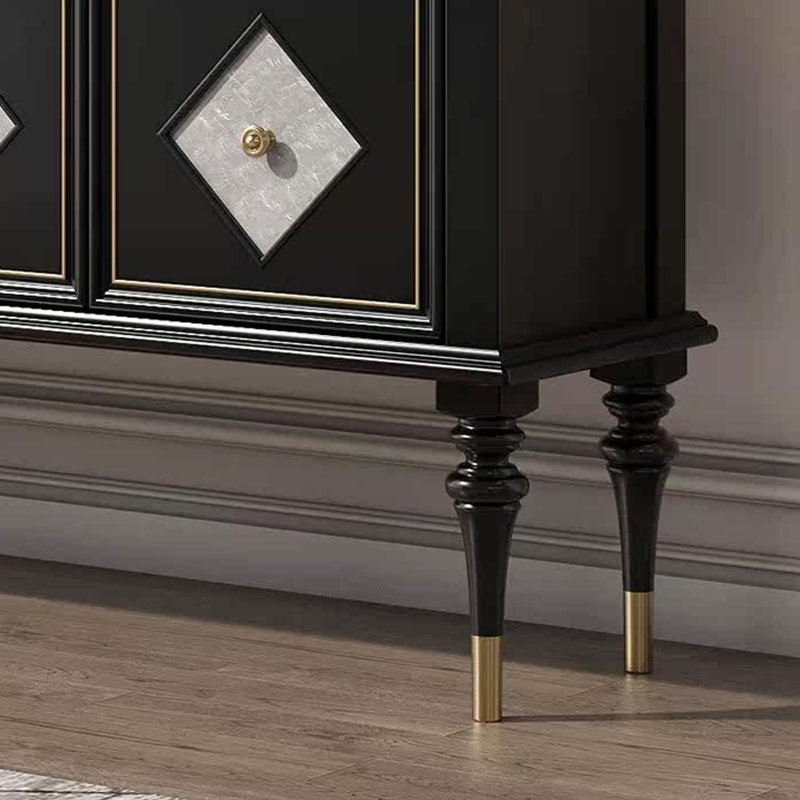 Buffet de rangement rétro de style français, H 33,46 po x l 55,11 po x P 15,74 po