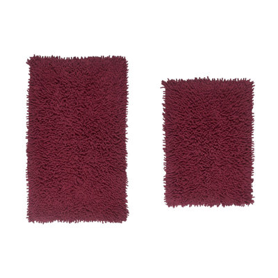 Hazelip 100% Cotton Bath Rug (Set of 2)