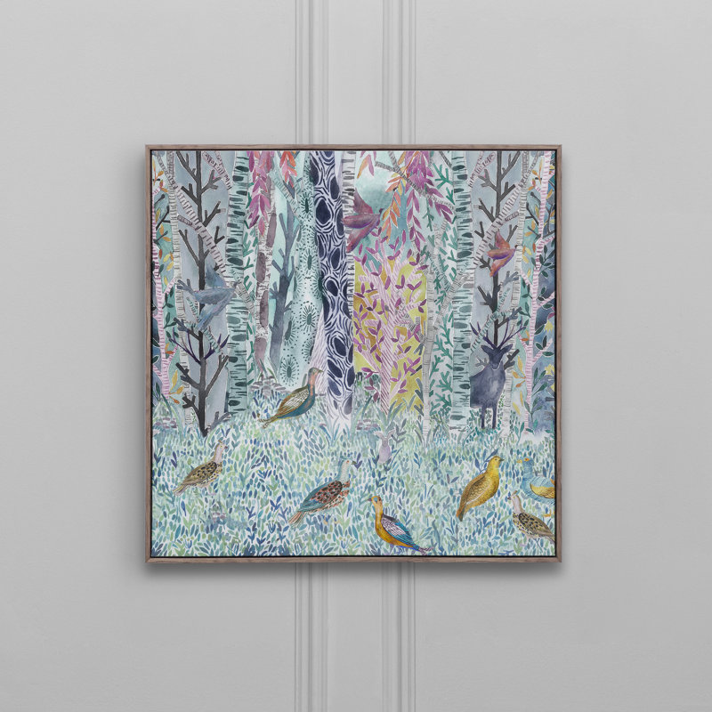 Whimsical Tale - Floater Frame Bold Art, 70cm H x 70cm W x 3.5cm D
