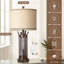 Lampes de table de ferme 26 po pour le salon, lampes rustiques à côté de la chambre à coucher avec ports USB A + C-1861217948