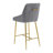 Maurilia Upholstered Counter Stool with Metal Frame-644608445-639066004