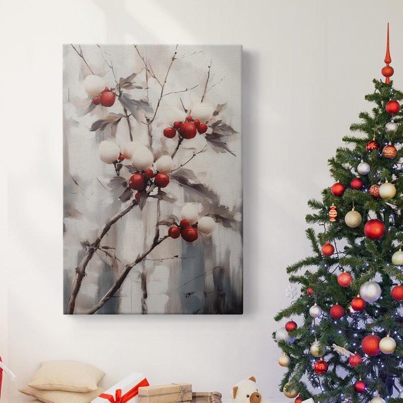 Christmas Holiday Art - Gallery Wrapped Canvas-Series 2-CCCLIII, 27" H x 18" W
