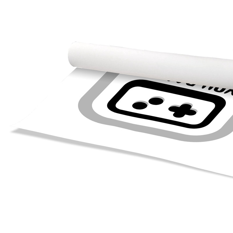 «You Game», impression sur papier, H 24 po x l 20 po x P 1 po