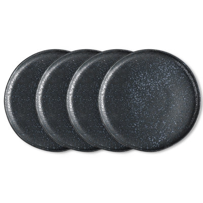 Ensemble de 4 assiettes en grès Stone Lain Tom