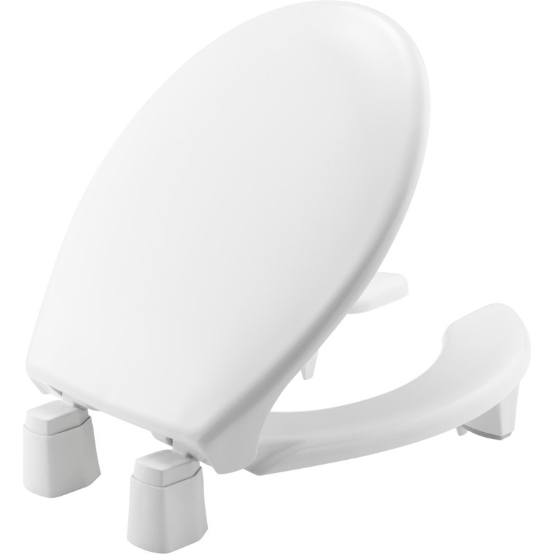 Siège de toilette rond en plastique