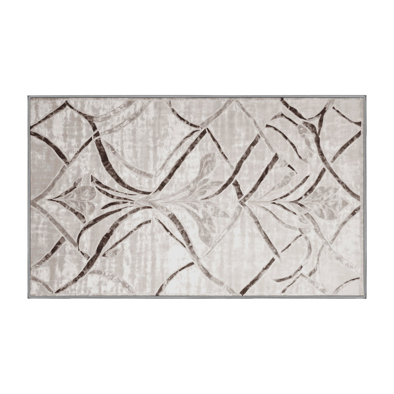 Silky Soft Plush Gray Area Rug, Rectangle 6' x 9'